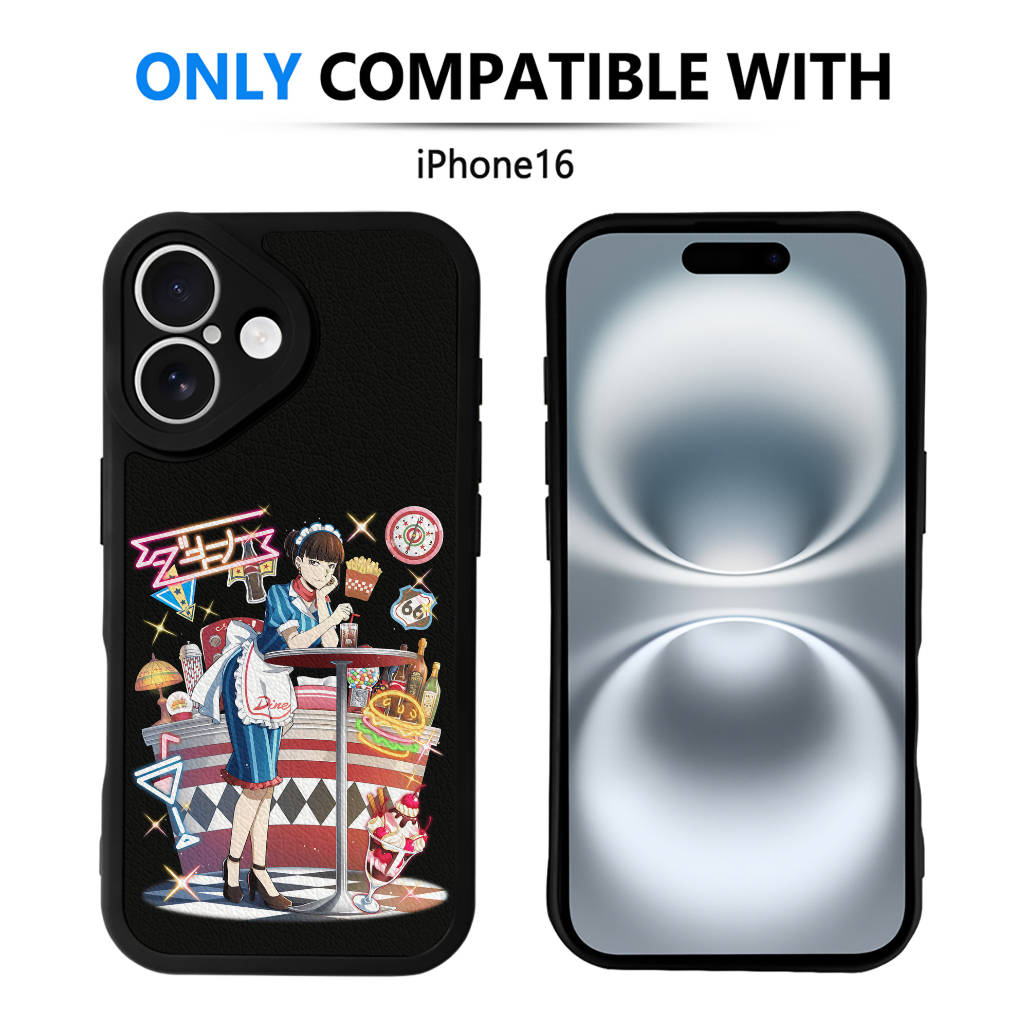 （画像用） 文豪ストレイドッグス Bungo Stray Dogs 【iPhone 16シリーズ対応】シリコンスマホケース（レザー調） 材質：シリコン